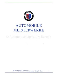 1993 BMW ALPINA B3 BITURBO PROSPEKT DEUTSCH