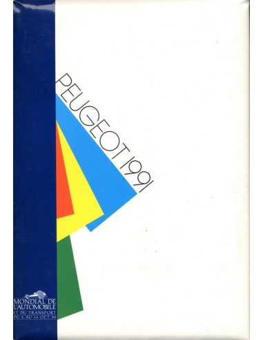 1991 PEUGEOT PROGRAMMA PERSMAP PARIJS ENGELS 