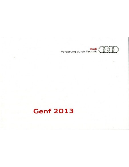 2013 AUDI GENEVE PERSMAP + 2X USB