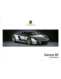 2005 PORSCHE CARRERA GT INSTRUCTIEBOEKJE DUITS
