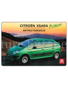 1999 CITROEN XSARA PICASSO INSTRUCTIEBOEKJE NEDERLANDS