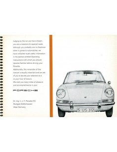 1968 PORSCHE 911 T INSTRUCTIEBOEKJE ENGELS 2