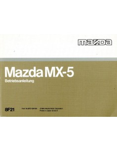 1993 MAZDA MX-5 INSTRUCTIEBOEKJE DUITS