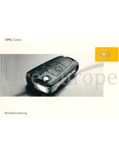 2007 OPEL CORSA INSTRUCTIEBOEKJE DUITS