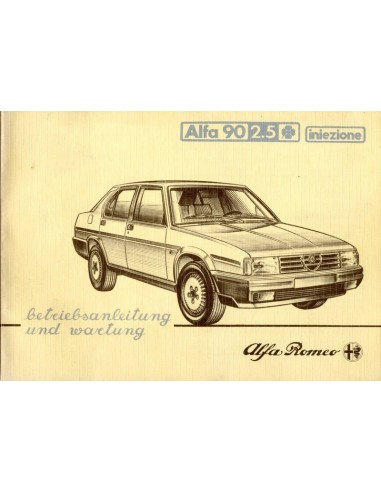 1984 ALFA ROMEO 90 2.5 Q INIEZIONE INSTRUCTIEBOEKJE DUITS