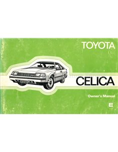 1982 TOYOTA CELICA INSTRUCTIEBOEKJE ENGELS