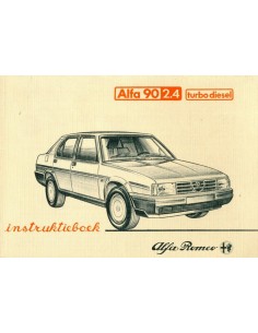 1984 ALFA ROMEO 90 2.4 TURBO DIESEL INSTRUCTIEBOEKJE NEDERLANDS