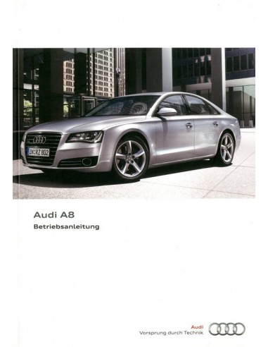 2011 AUDI A8 INSTRUCTIEBOEKJE DUITS