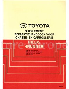 1991 TOYOTA HILUX | 4RUNNER FAHRWERK & KAROSSERIE WERKSTATTHANDBUCH (ZUSATZ) NIEDERLÄNDISCH