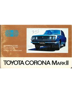 1968 TOYOTA CORONA MKII OWNERS MANUAL