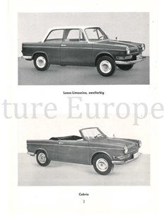 1962 BMW 700 INSTRUCTIEBOEKJE DUITS 2