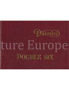 1980 DAIMLER DOUBLE SIX HARDBACK OWNERS MANUAL ENGLISH