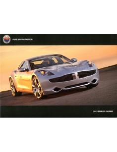 2012 FISKER KARMA BROCHURE DUITS
