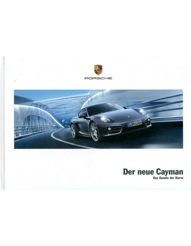 2012 PORSCHE CAYMAN HARDCOVER BROCHURE DUITS