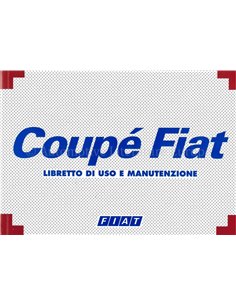 1999 FIAT COUPE BETRIEBSANLEITUNG ITALINISCH