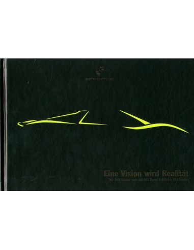 2012 PORSCHE 918 SPYDER & 911 TURBO S EDITION 918 SPYDER HARDCOVER BROCHURE DUITS