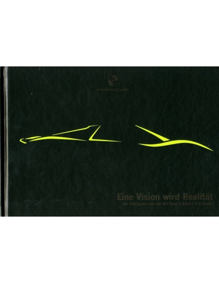 2012 PORSCHE 918 SPYDER & 911 TURBO S EDITION 918 SPYDER HARDCOVER BROCHURE DUITS