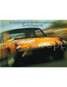 1972 PORSCHE 914 BROCHURE GERMAN