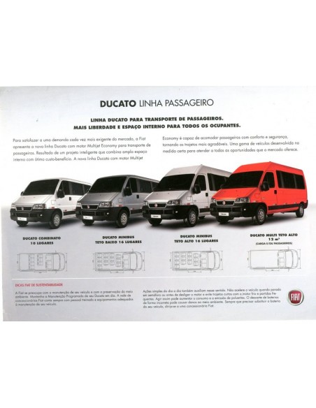 2010 FIAT DUCATO LEAFLET BRAZILIAANS