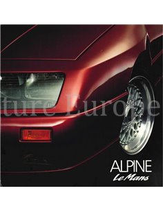 1990 ALPINE V6 TURBO LE MANS PROSPEKT FRANZÖSISCH