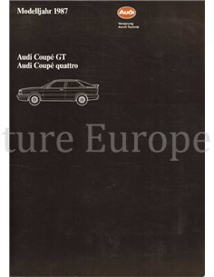 1987 AUDI COUPE GT | QUATTRO PERSMAP DUITS
