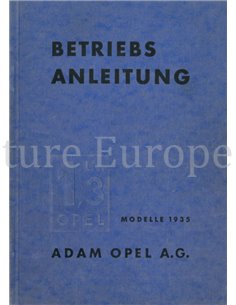 1935 OPEL 1.3 OWNERS MANUAL GERMAN