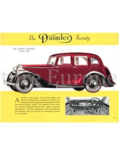 1939 DAIMLER TWENTY BROCHURE ENGLISH 2