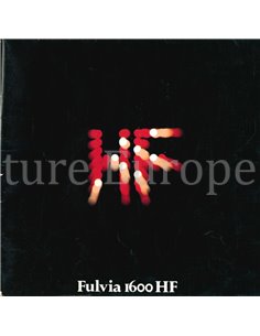 1971 LANCIA FULVIA 1600 HF BROCHURE