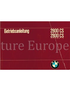1969 BMW 2800 CS | 2800 CS AUTOMATIC INSTRUCTIEBOEKJE DUITS
