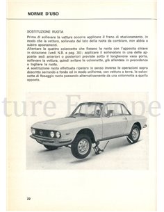 1974 LANCIA FULVIA COUPE S BETRIEBSANLEITUNG ITALIENISCH 2