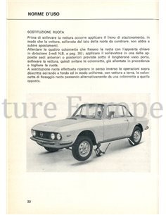 1973 LANCIA FULVIA COUPE S BETRIEBSANLEITUNG ITALIENISCH 2