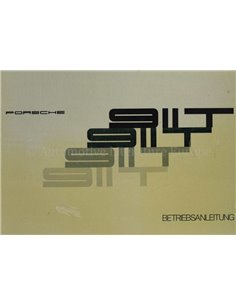 1972 PORSCHE 911 T OWNER'S MANUAL GERMAN