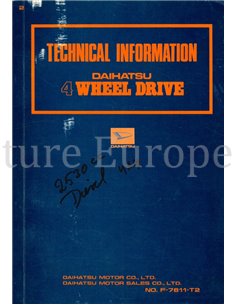 1979 DAIHATSU F10 | F20 | F50 WERKSTATTHANDBUCH ENGLISCH