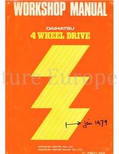 1979 DAIHATSU F10 | F20 | F50 WORKSHOP MANUAL ENGLISH