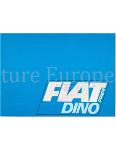 1967 FIAT DINO COUPE BROCHURE GERMAN