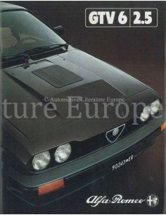 1981 ALFA ROMEO GTV6 2.5 BROCHURE DUITS