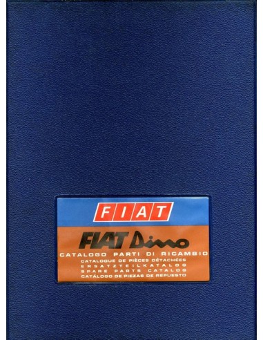 1970 FIAT DINO COUPE & SPIDER ONDERDELENHANDBOEK 