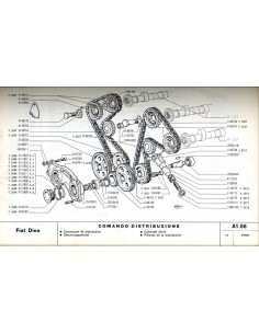 1970 FIAT DINO COUPE & SPIDER ONDERDELENHANDBOEK  2