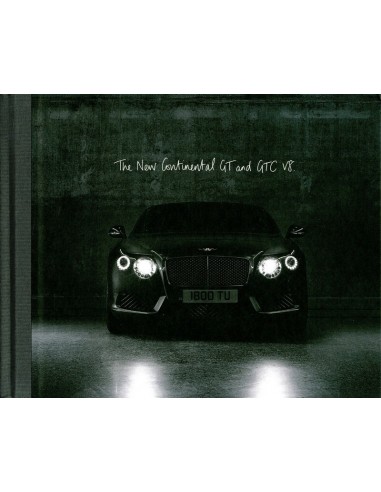 2012 BENTLEY CONTINENTAL GT & GTC V8 HARDCOVER BROCHURE FRANS