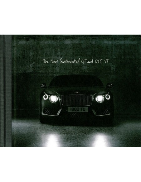 2012 BENTLEY CONTINENTAL GT & GTC V8 HARDCOVER BROCHURE FRANS