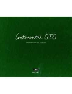 2011 BENTLEY CONTINENTAL GTC & GTC SPEED KLANTEN BOX / BROCHURE ENGELS