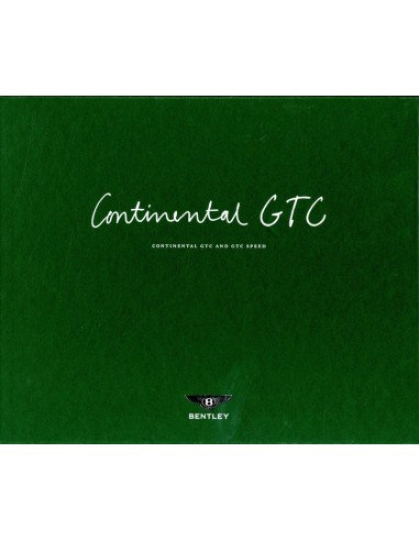 2011 BENTLEY CONTINENTAL GTC & GTC SPEED KLANTEN BOX / BROCHURE ENGELS