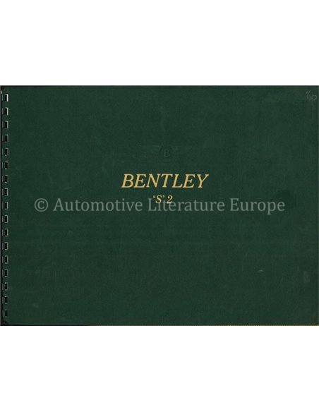 1960 BENTLEY S2 BROCHURE GERMAN