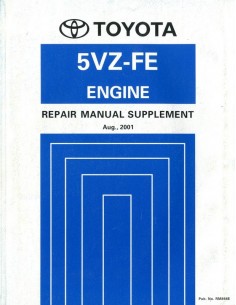 2001 TOYOTA LAND CRUISER PRADO 5VZ-FE MOTOR WERKPLAATSHANDBOEK