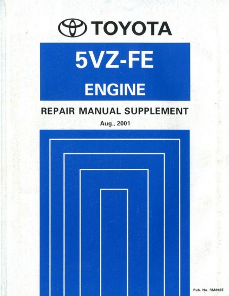 2001 TOYOTA LAND CRUISER PRADO 5VZ-FE MOTOR WERKPLAATSHANDBOEK