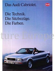 1992 AUDI CABRIOLET BROCHURE GERMAN 2