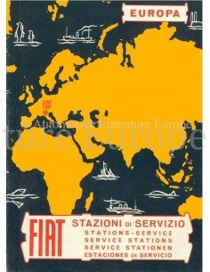 1964 FIAT SERVICE STATIONEN EUROPA HANDBUCH