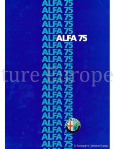 1985 ALFA ROMEO 75 BROCHURE NEDERLANDS