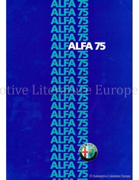 1985 ALFA ROMEO 75 BROCHURE DUTCH
