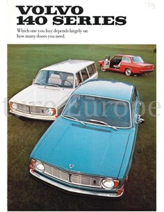 1969 VOLVO 140 SERIE BROCHURE NEDERLANDS